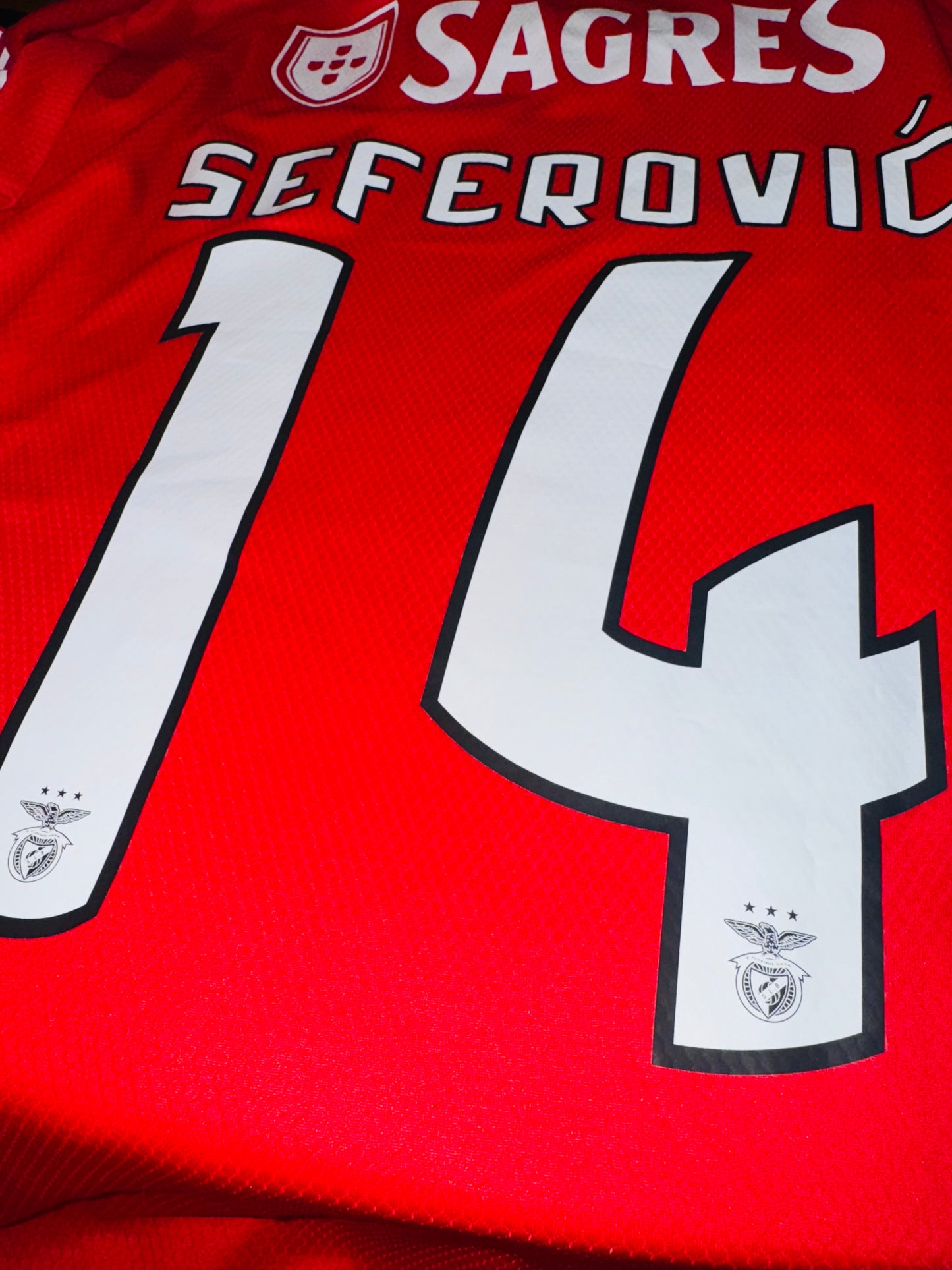 Benfica 2019/20 Home - Matchworn - Seferović 14 - L