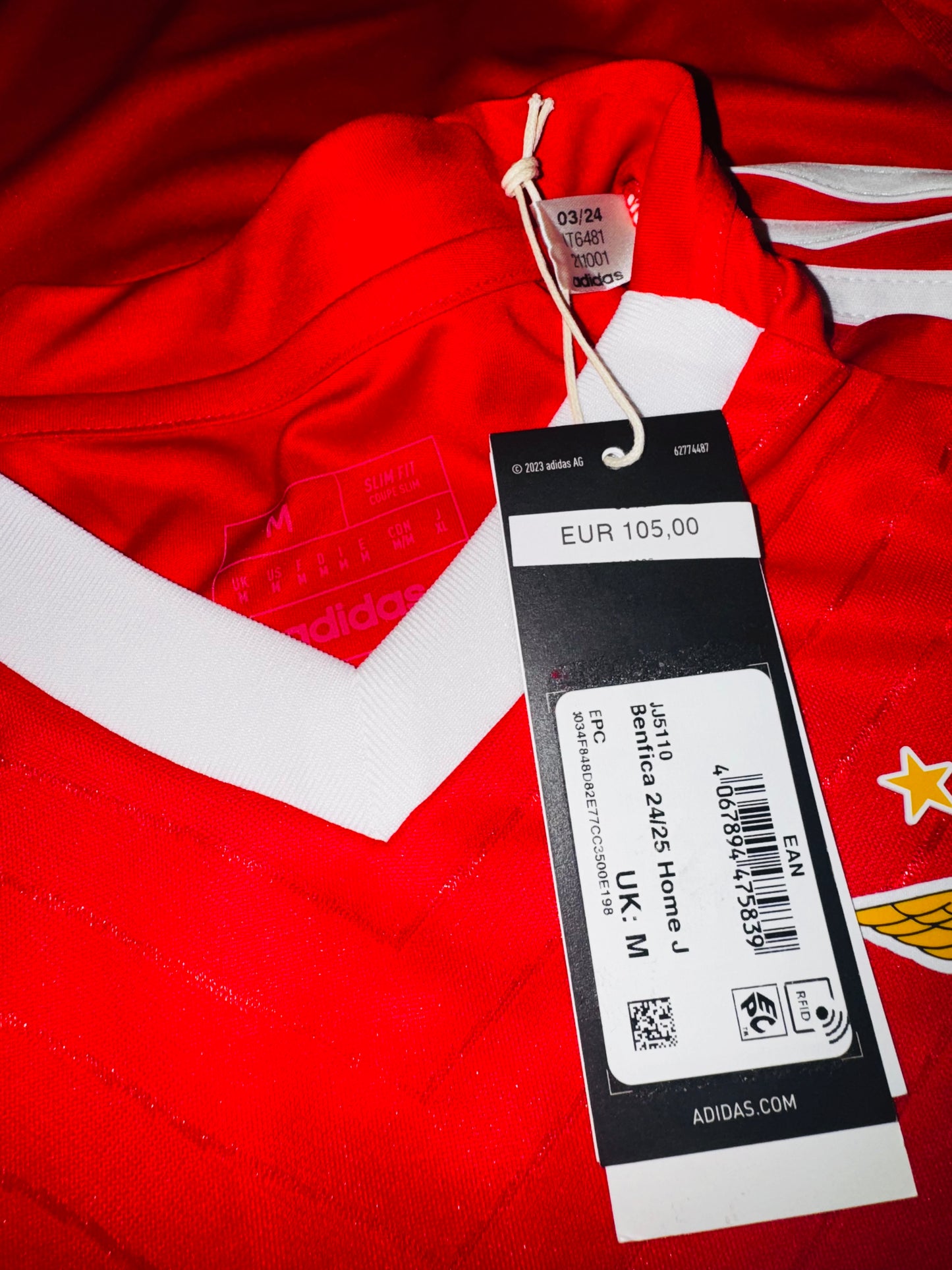 Benfica 2024/25 Home - BNWT - Carreras 3 - M