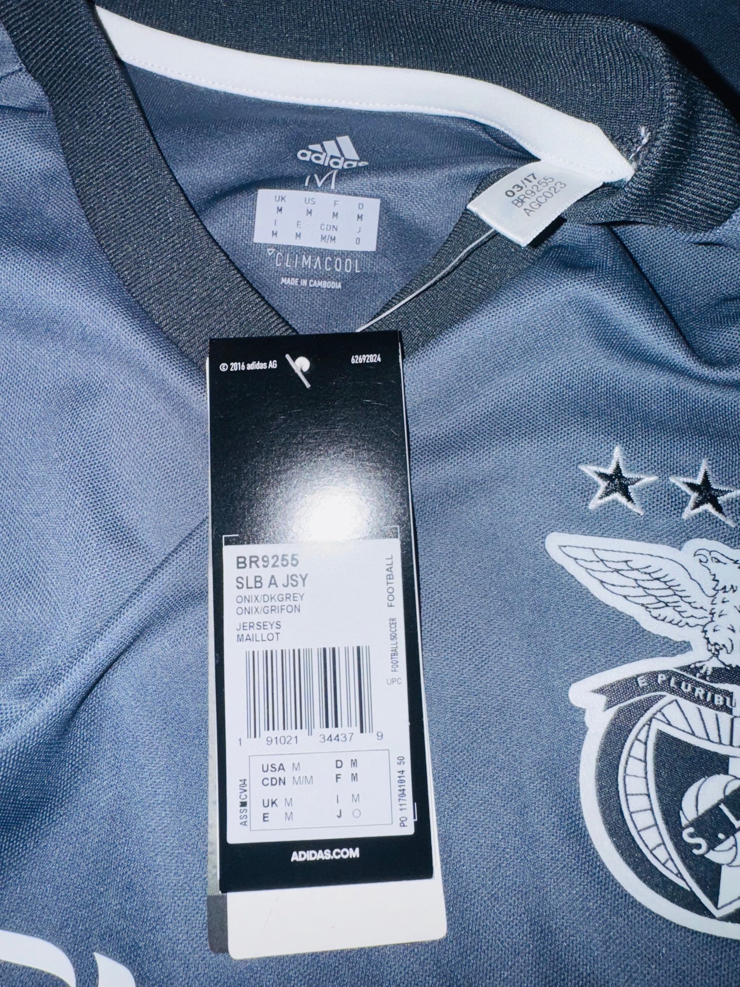 Benfica 2017/18 Away - BNWT - Rúben Dias 66 - M