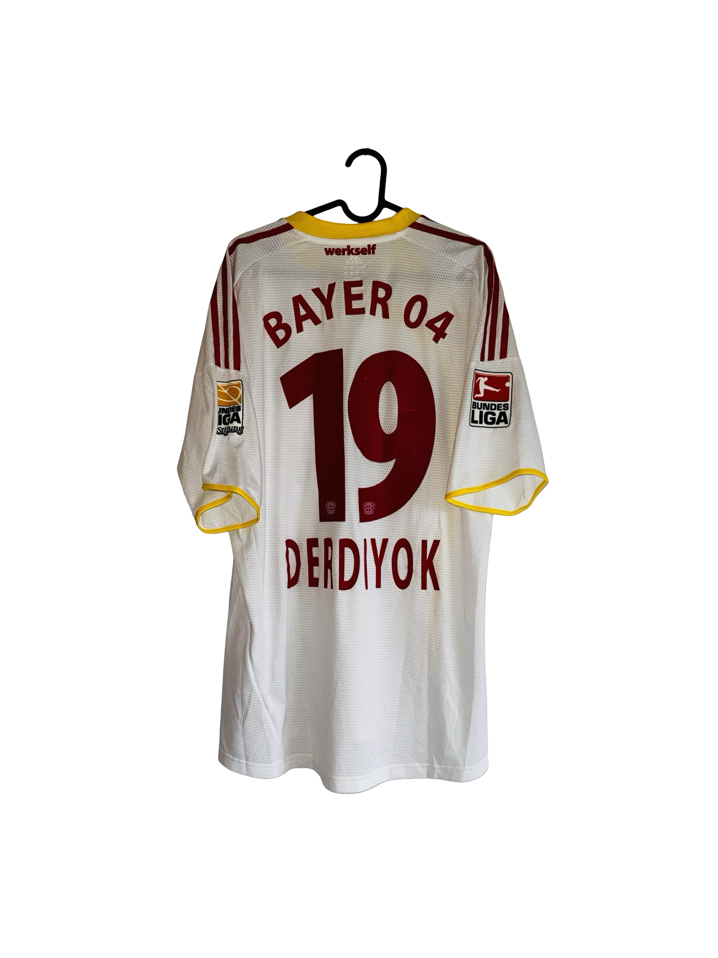Match issue Bayer Leverkusen 09/10 Away - Derdiyok 19 - XL
